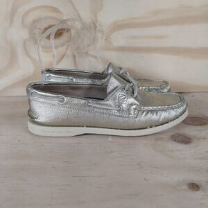 Sperry Top-Sider - P Nemir - Leathers Sneakers - Gold - Women`s - 6 - 9294455